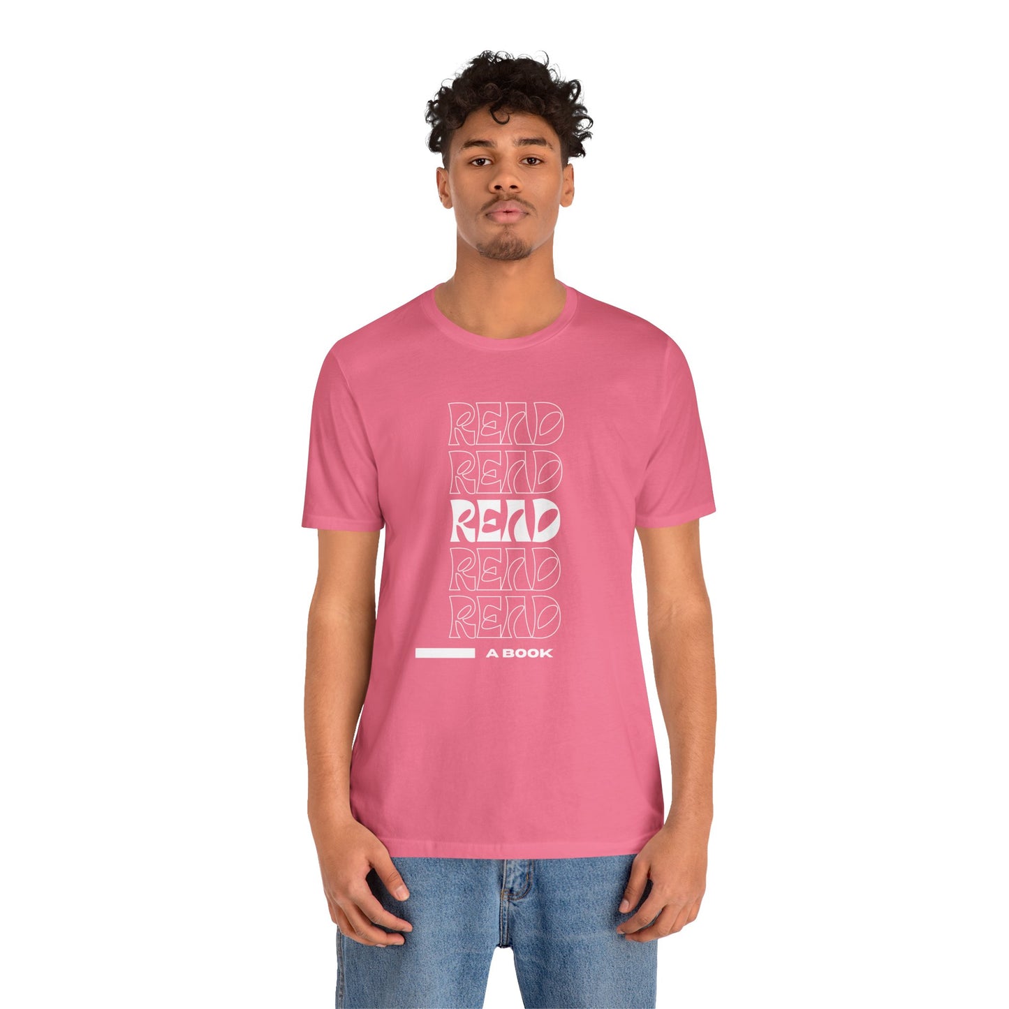 READ Unisex Jersey Short Sleeve Tee (Berry Collection)