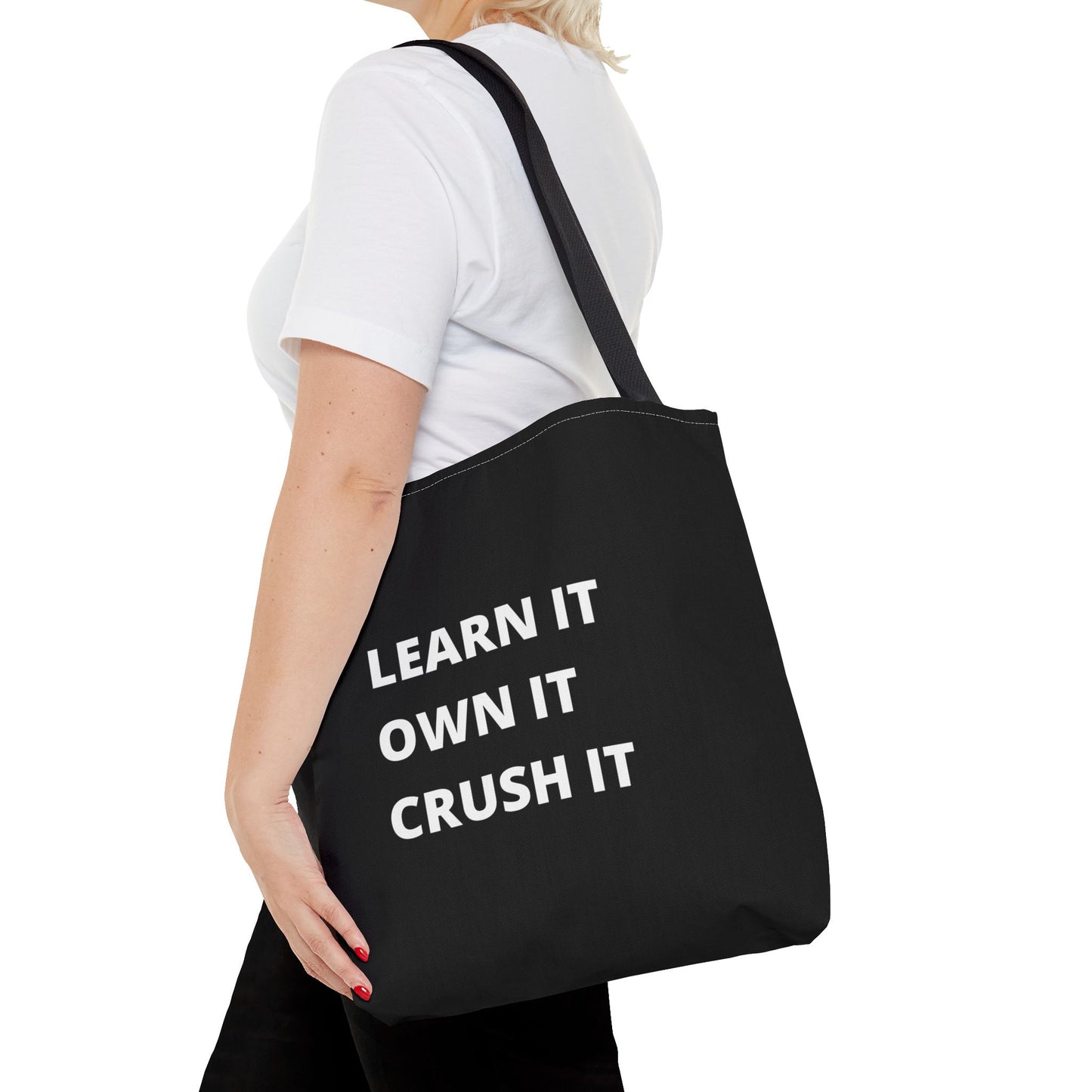 Black Learn It Tote Bag