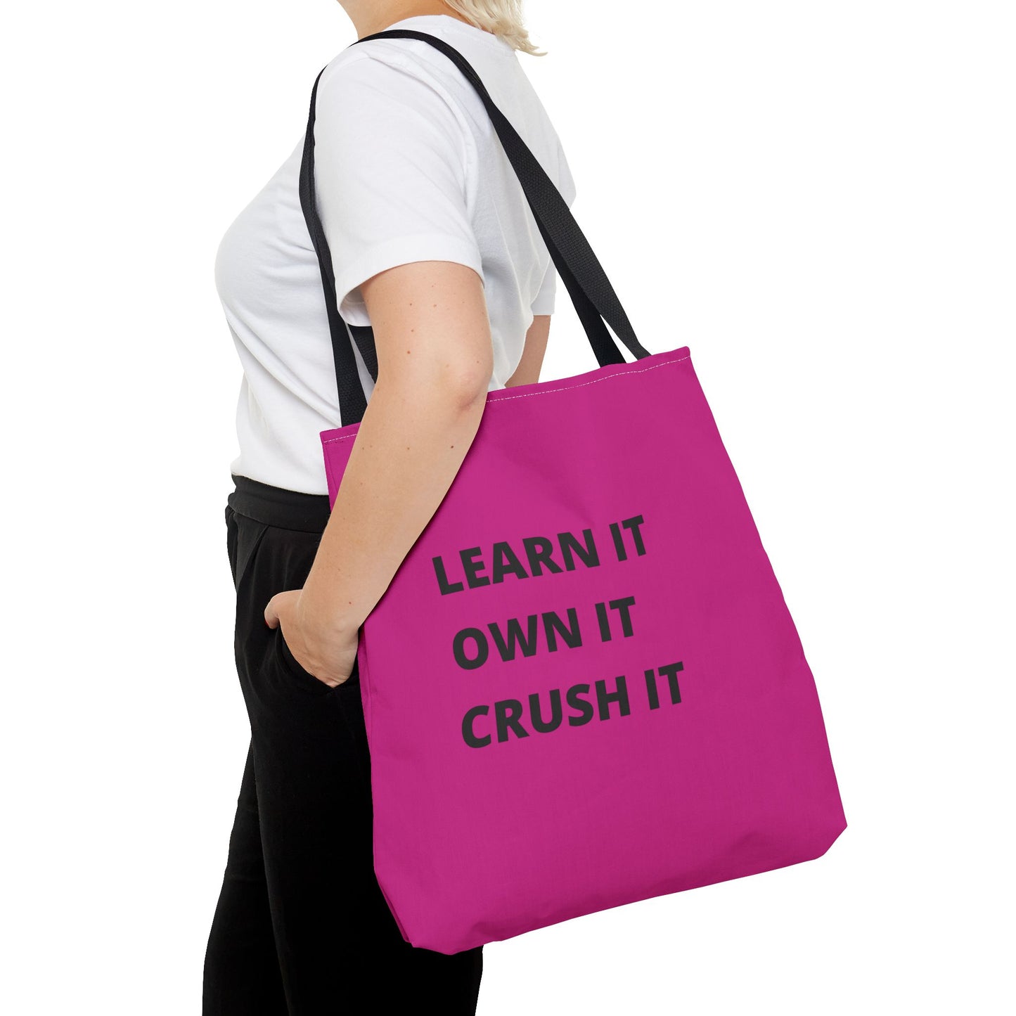 Pink Learn It Tote Bag