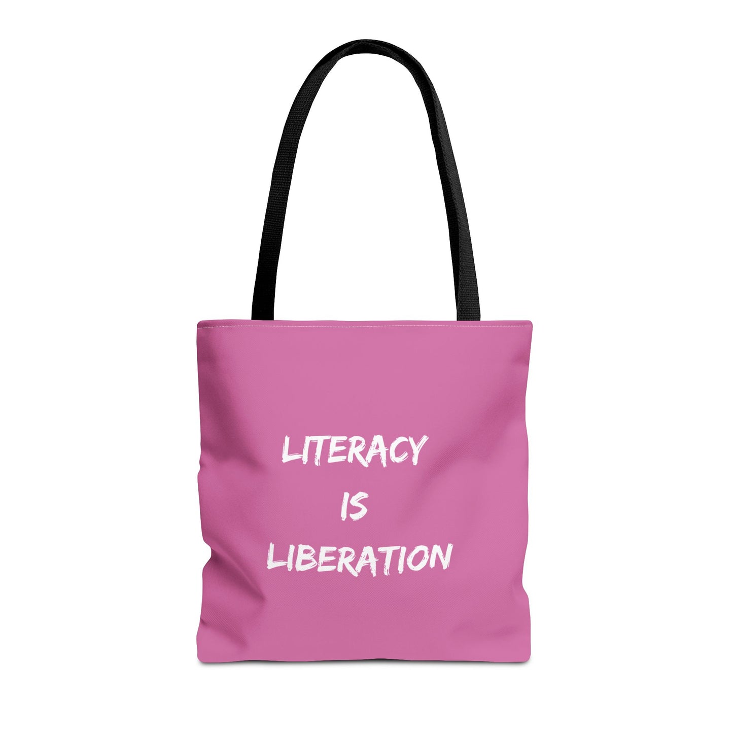 Light Pink Literacy Tote Bag