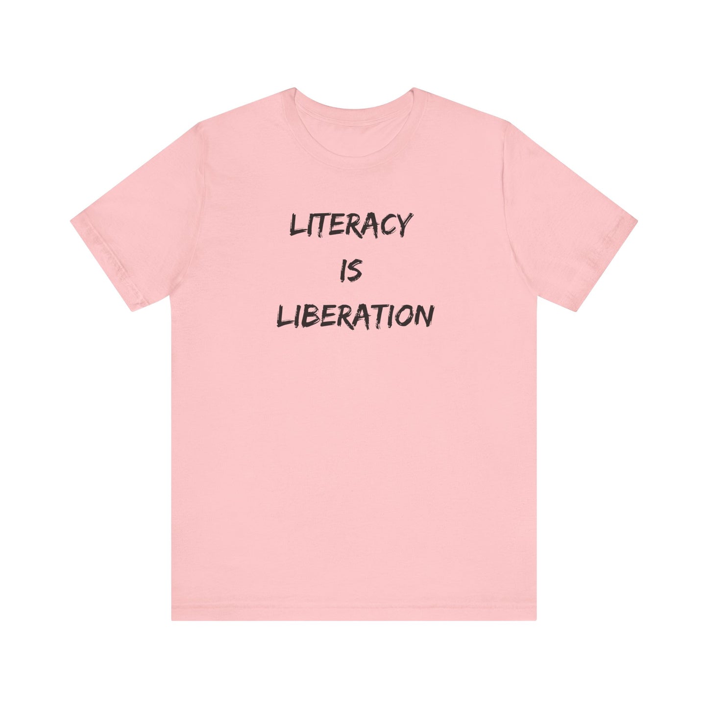 Literacy Is Liberation Unisex Jersey Short Sleeve Tee (Berry Collection)