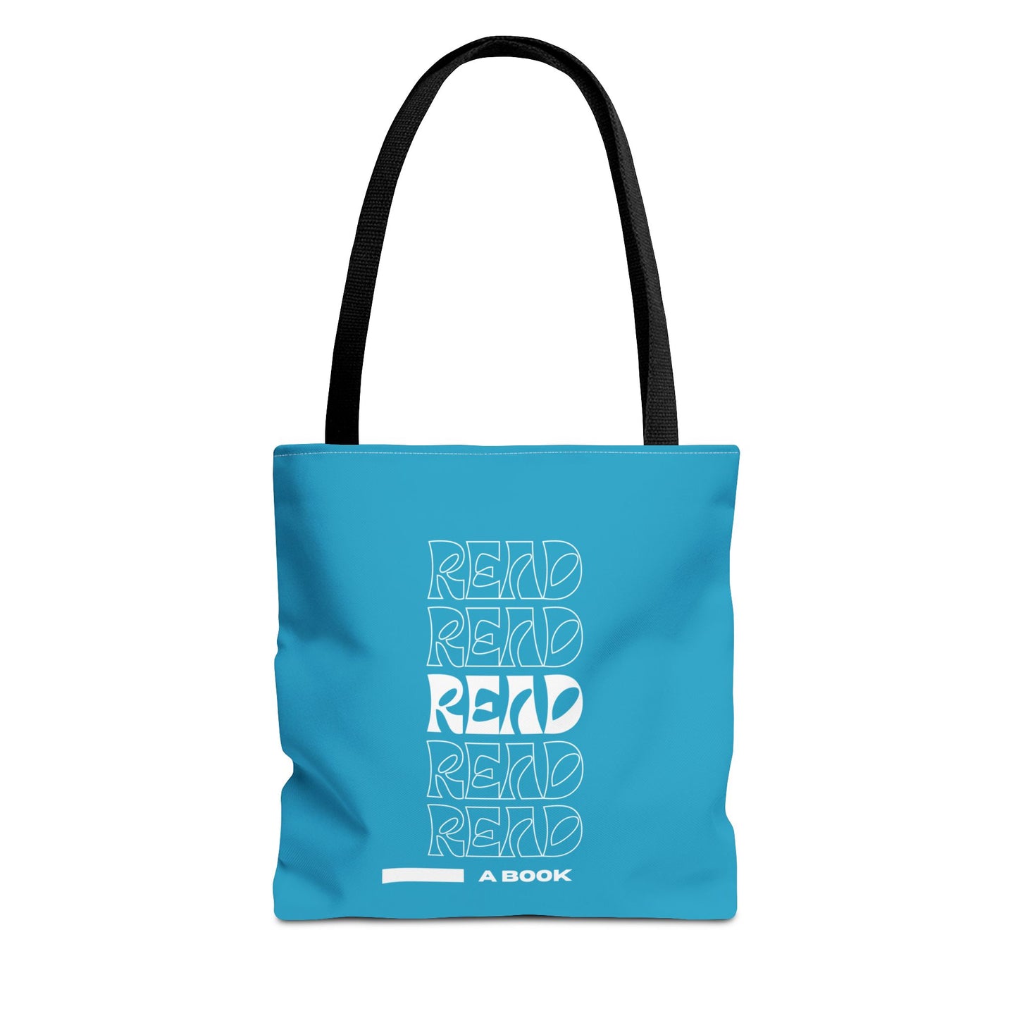 Turquoise Read A Book Tote Bag