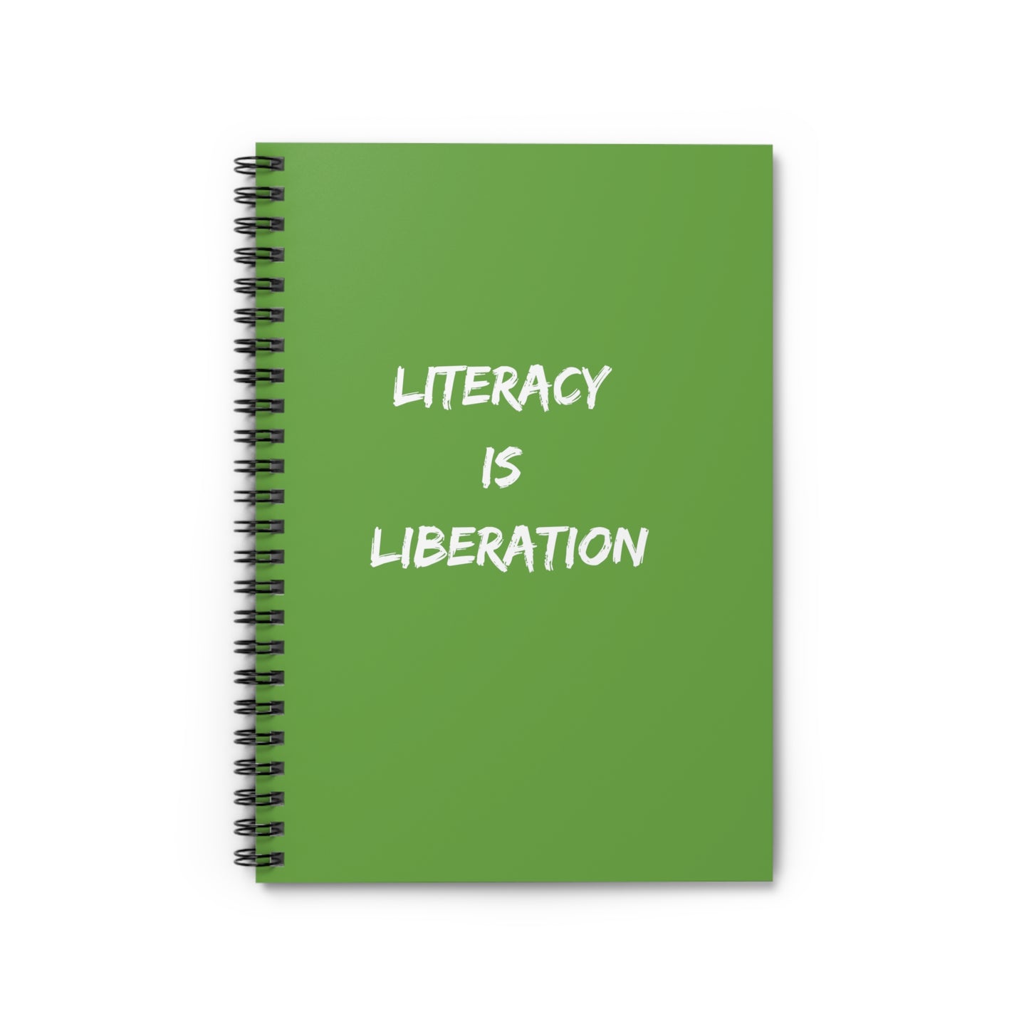 Green LITERACY Spiral Notebook - Ruled Line