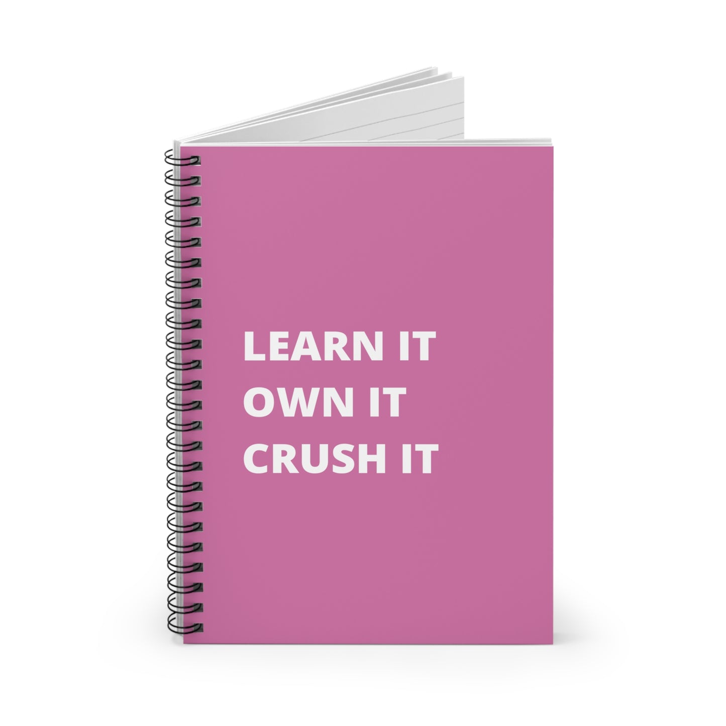Light Pink Learn It Spiral Notebook - Ruled Line