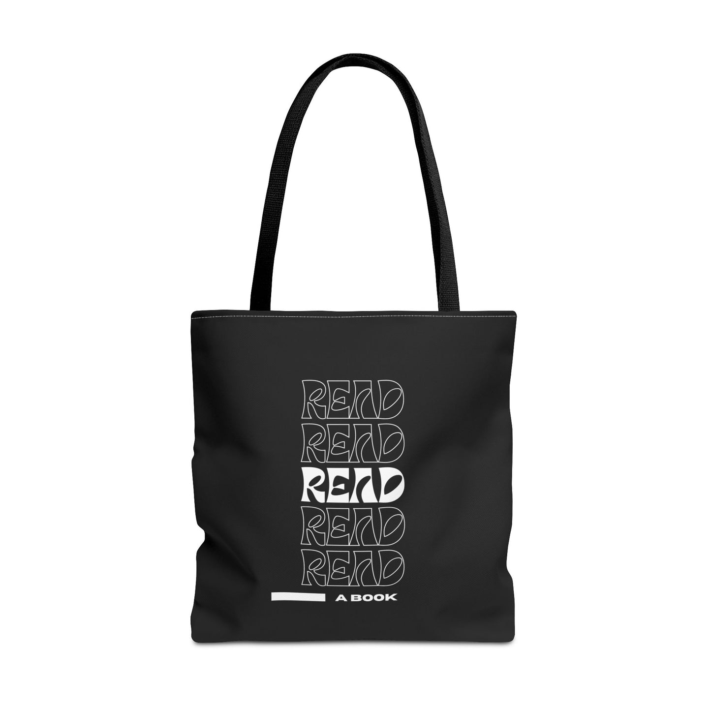 Black Read A Book Tote Bag
