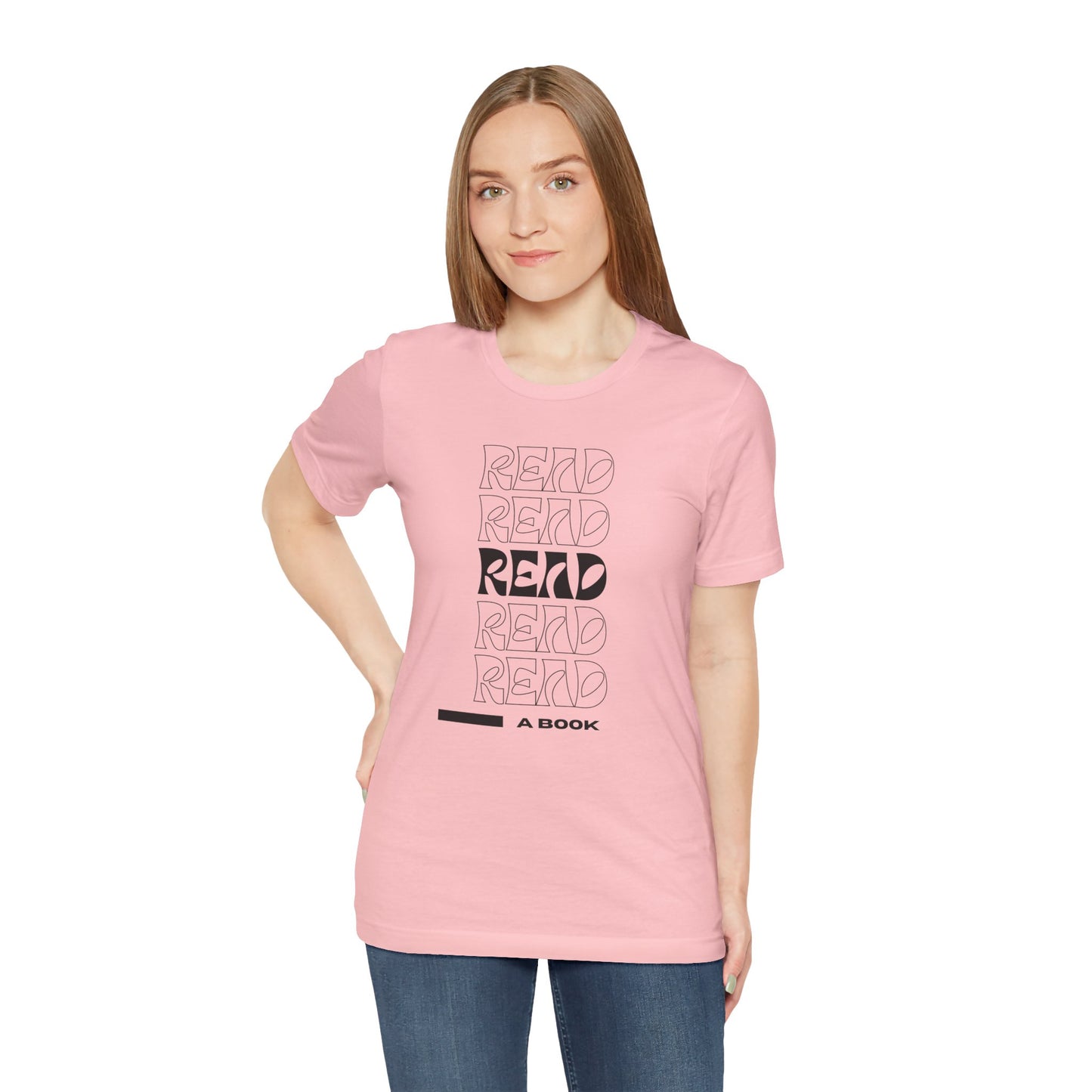 READ Unisex Jersey Short Sleeve Tee (Berry Collection)