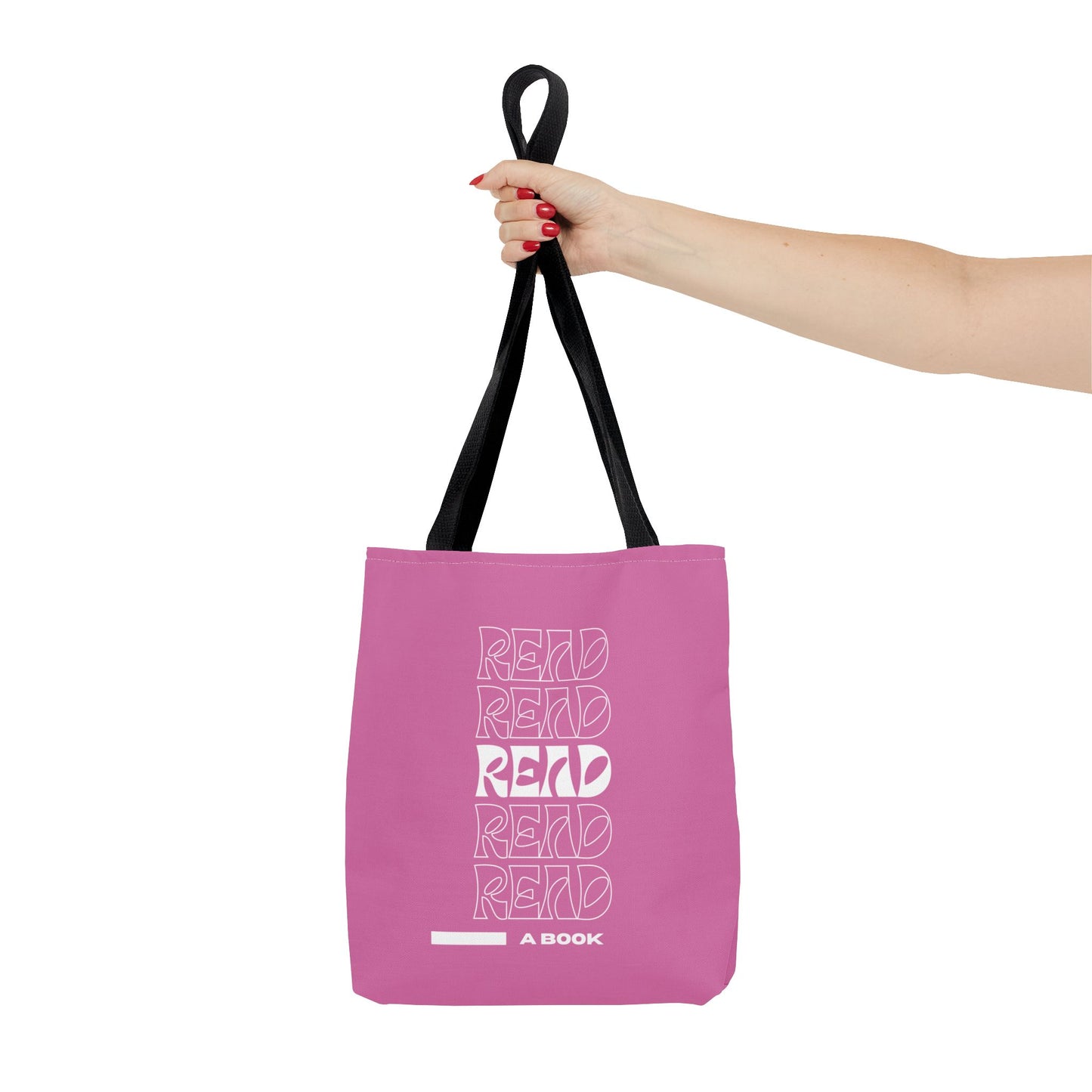 Light Pink Read A Book Tote Bag
