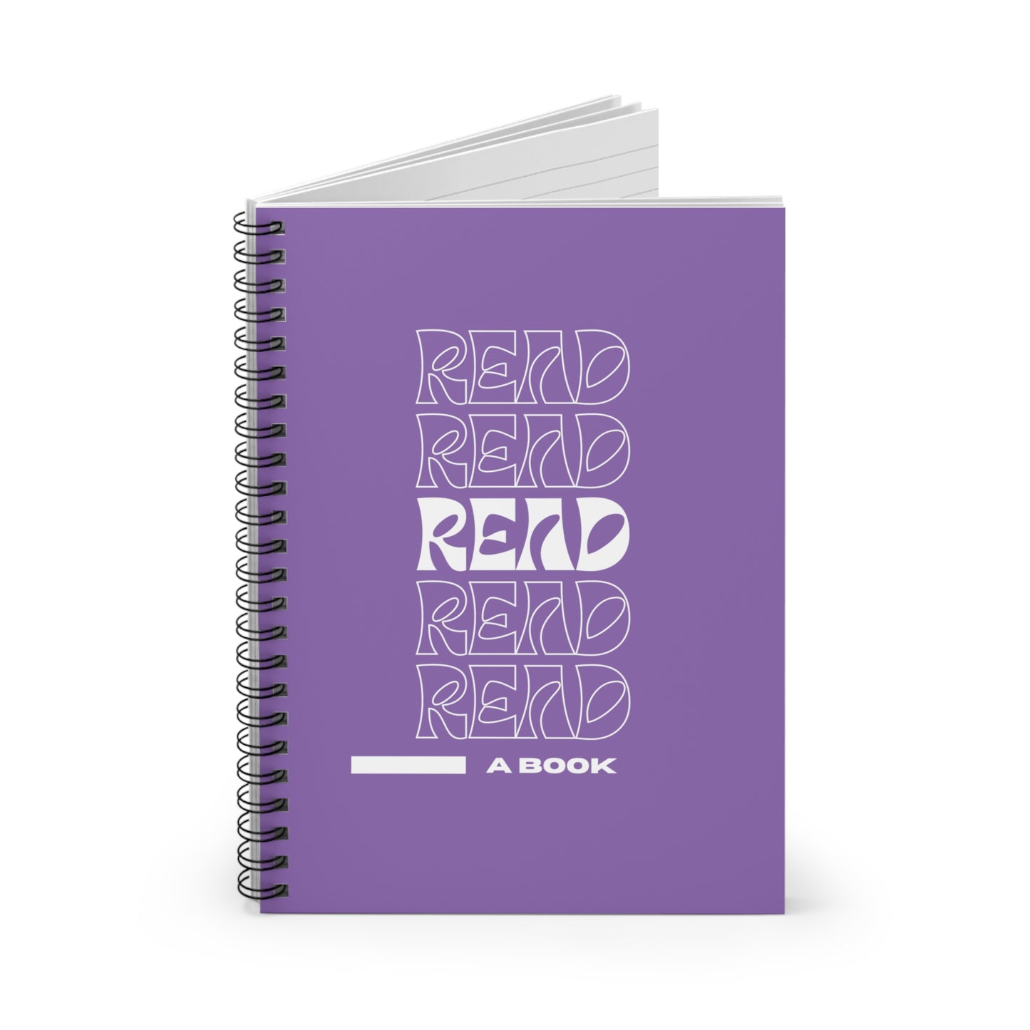 Light Purple READ Spiral Notebook - Ruled Line