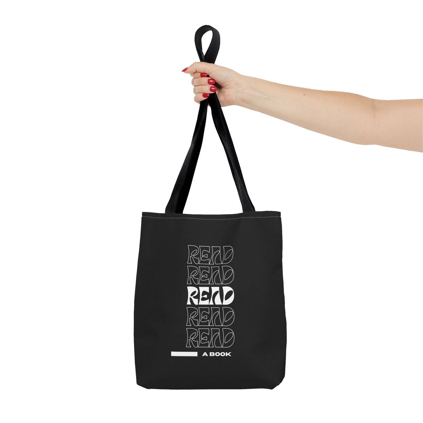 Black Read A Book Tote Bag