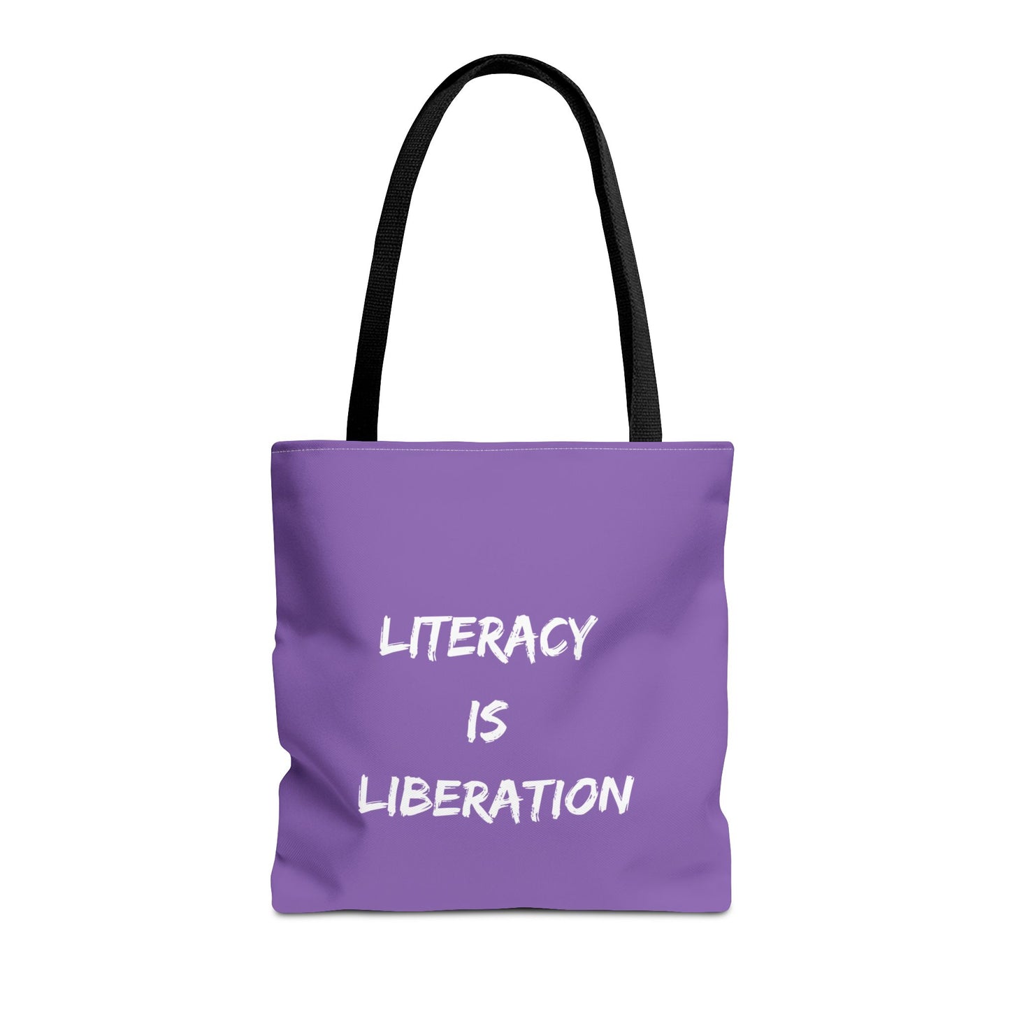 Light Purple Literacy Tote Bag