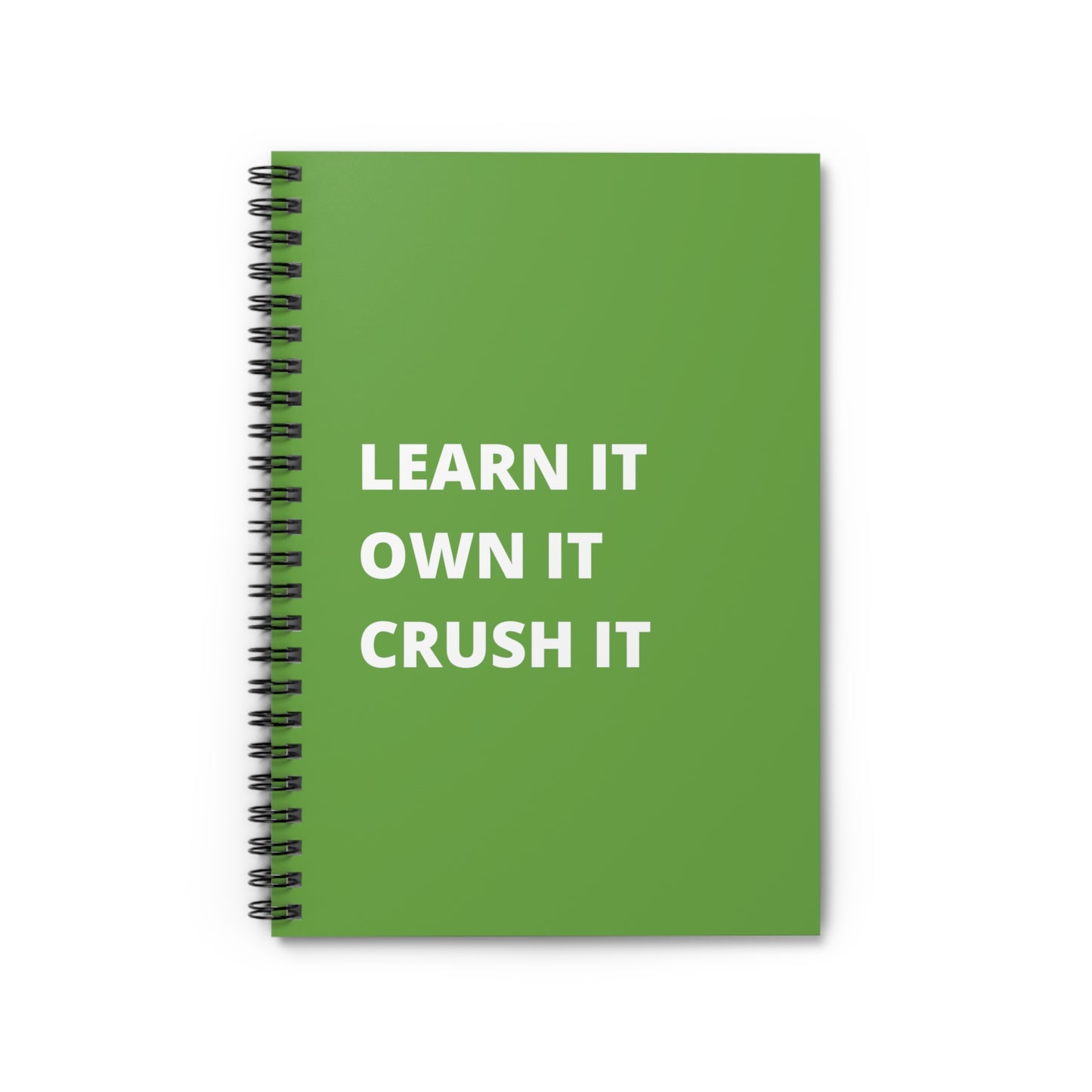 Green Learn It Spiral Notebook - Ruled Line