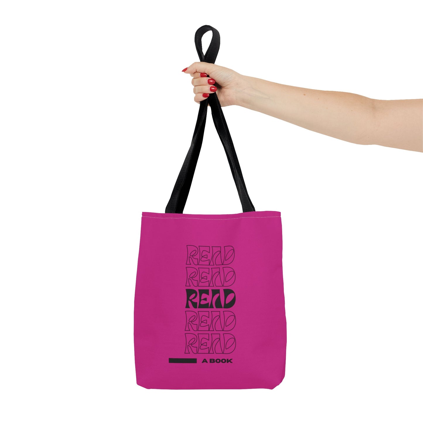 Pink Read A Book Tote Bag