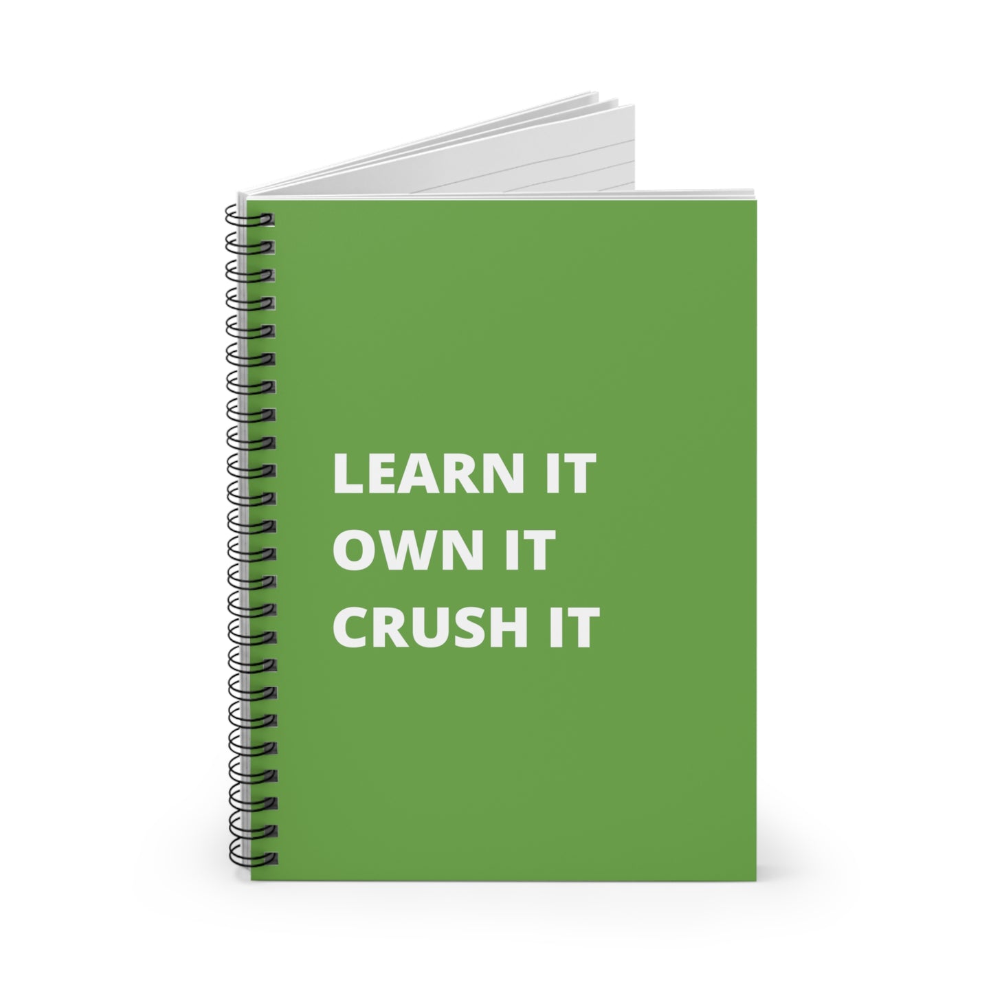 Green Learn It Spiral Notebook - Ruled Line