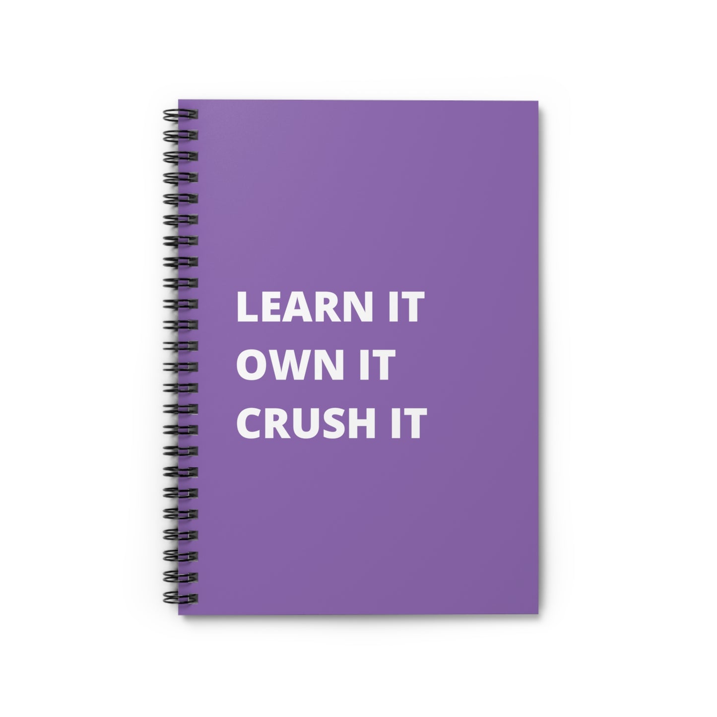 Light Purple Learn It Spiral Notebook - Ruled Line