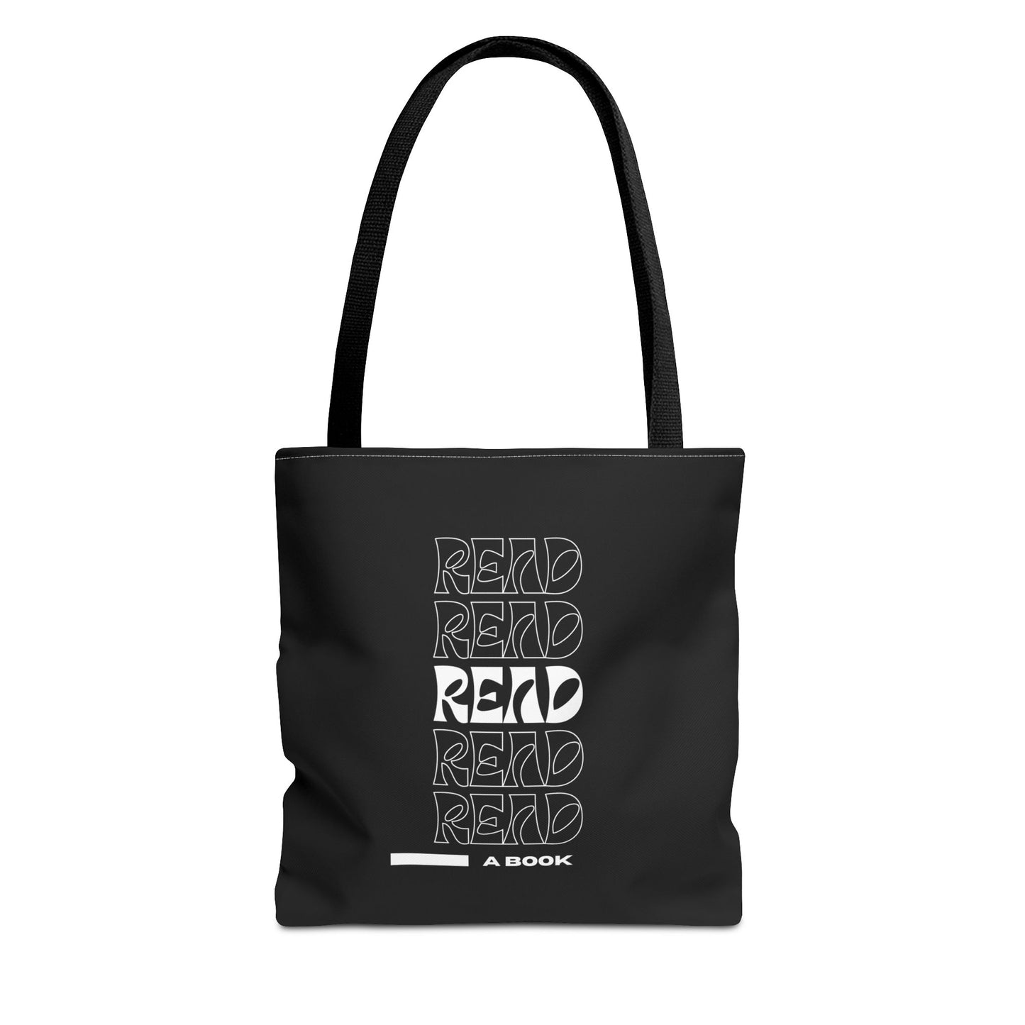 Black Read A Book Tote Bag