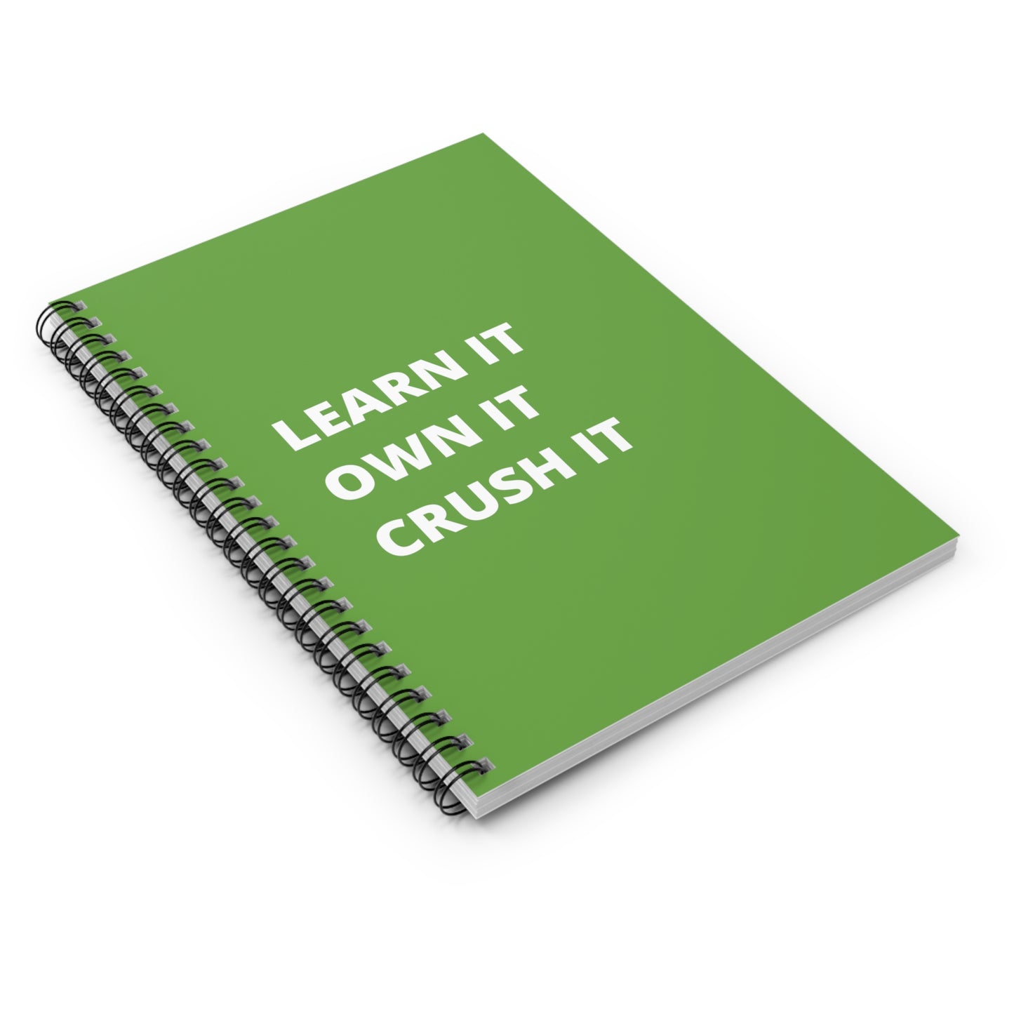 Green Learn It Spiral Notebook - Ruled Line