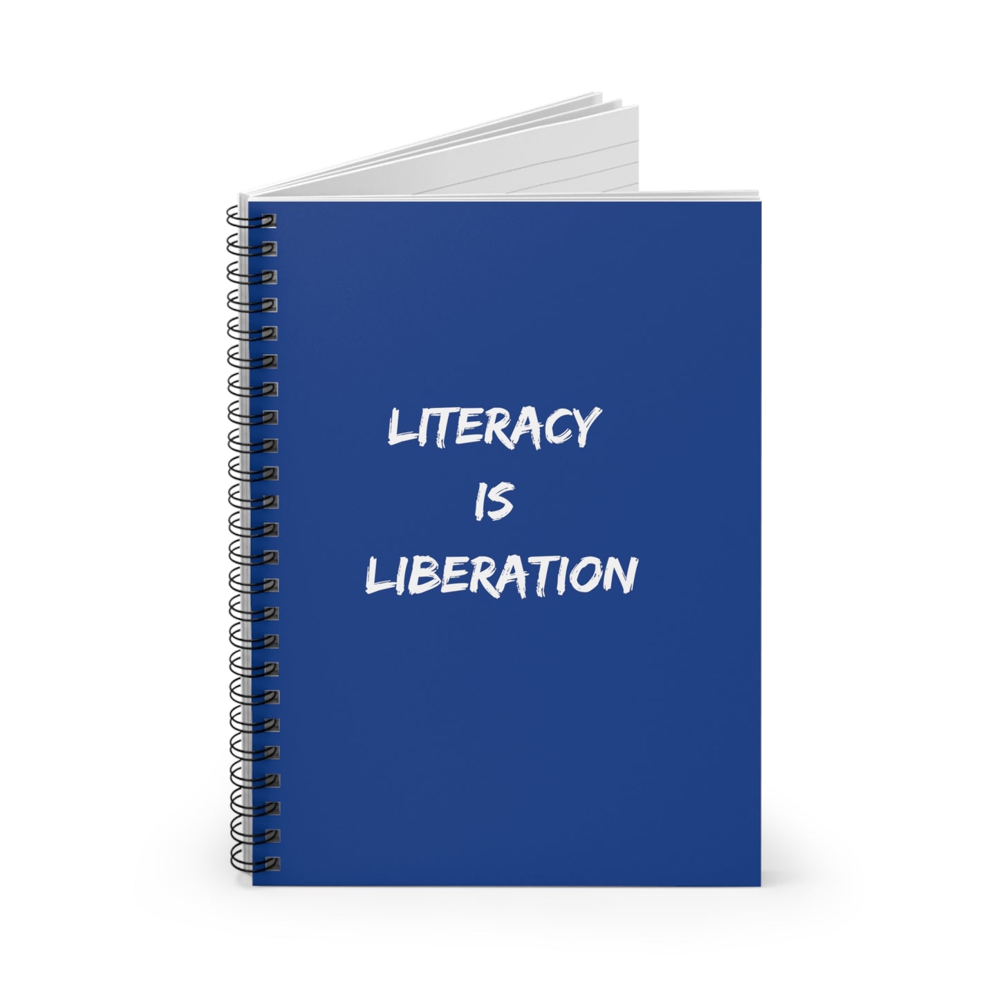 Blue LITERACY Spiral Notebook - Ruled Line