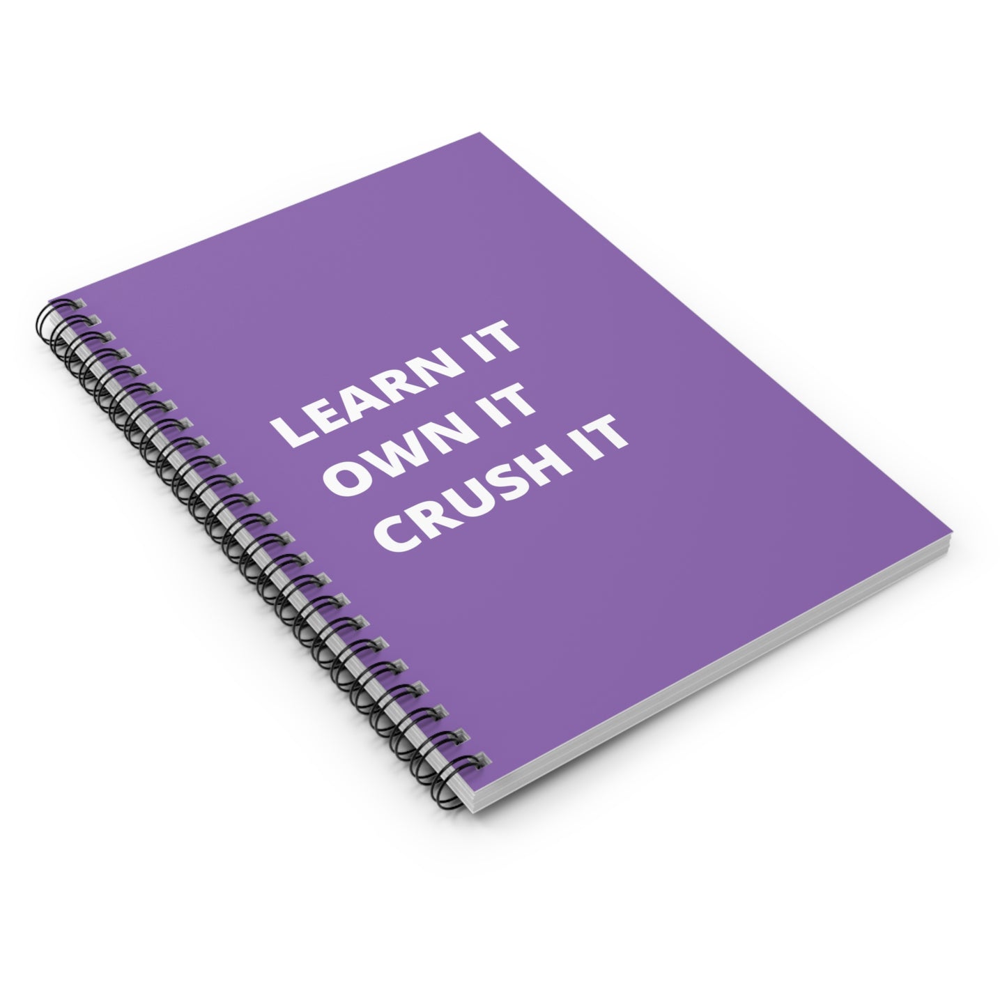 Light Purple Learn It Spiral Notebook - Ruled Line