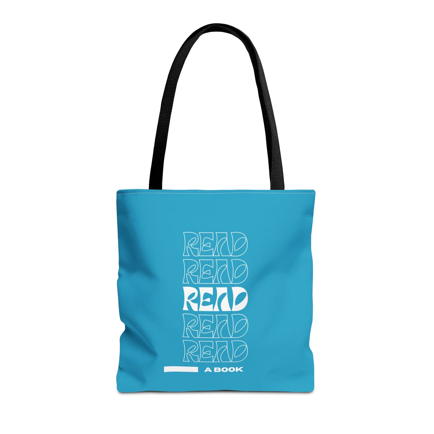 Turquoise Read A Book Tote Bag