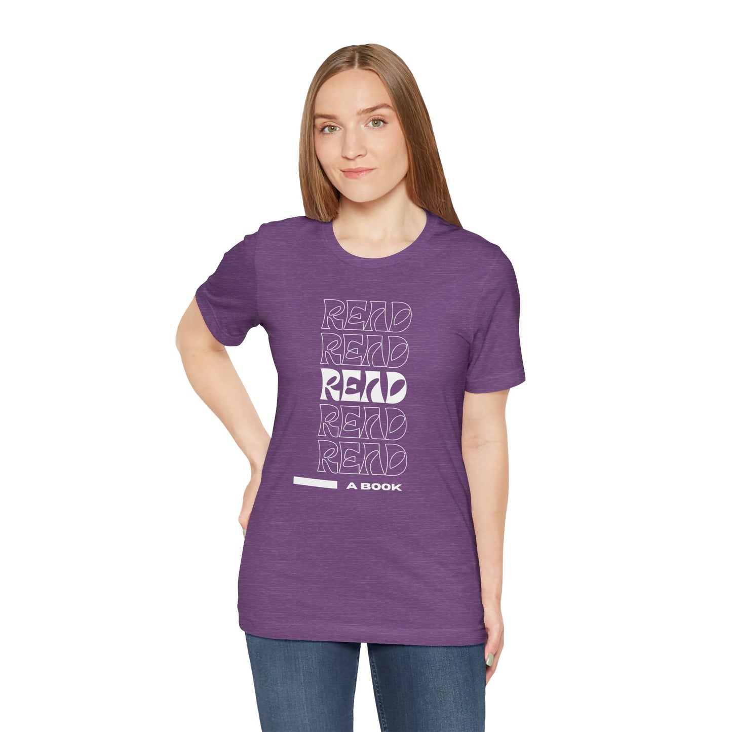 READ Unisex Jersey Short Sleeve Tee (Berry Collection)