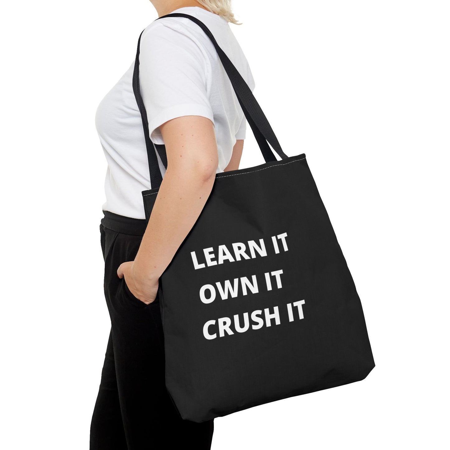 Black Learn It Tote Bag
