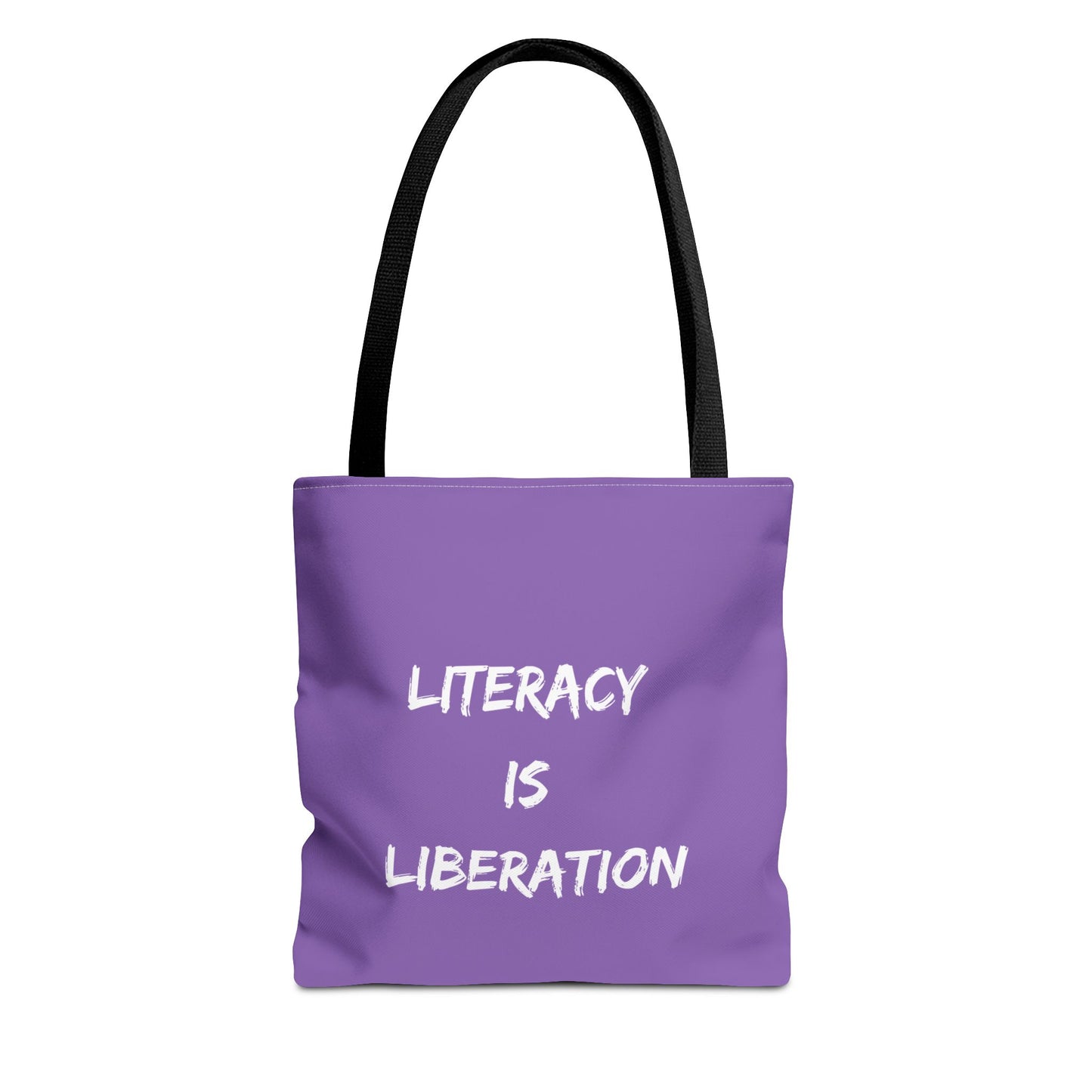 Light Purple Literacy Tote Bag