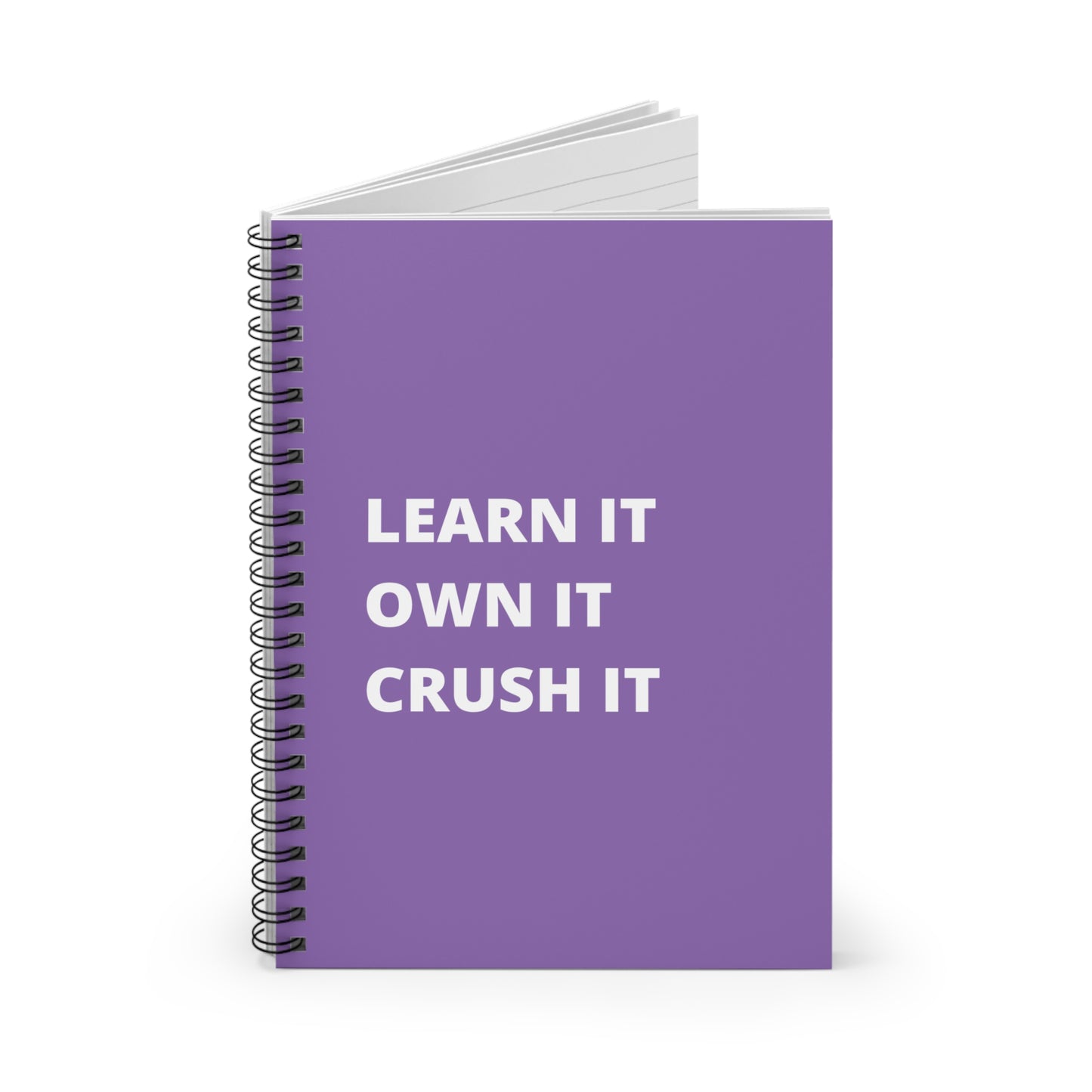 Light Purple Learn It Spiral Notebook - Ruled Line
