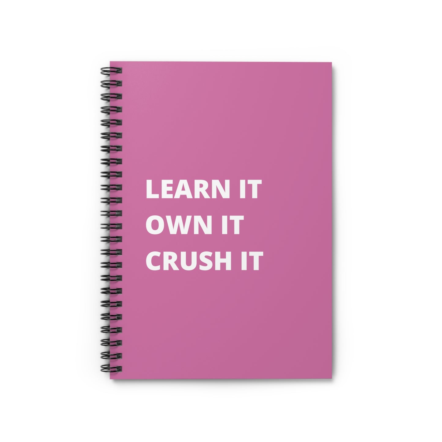Light Pink Learn It Spiral Notebook - Ruled Line