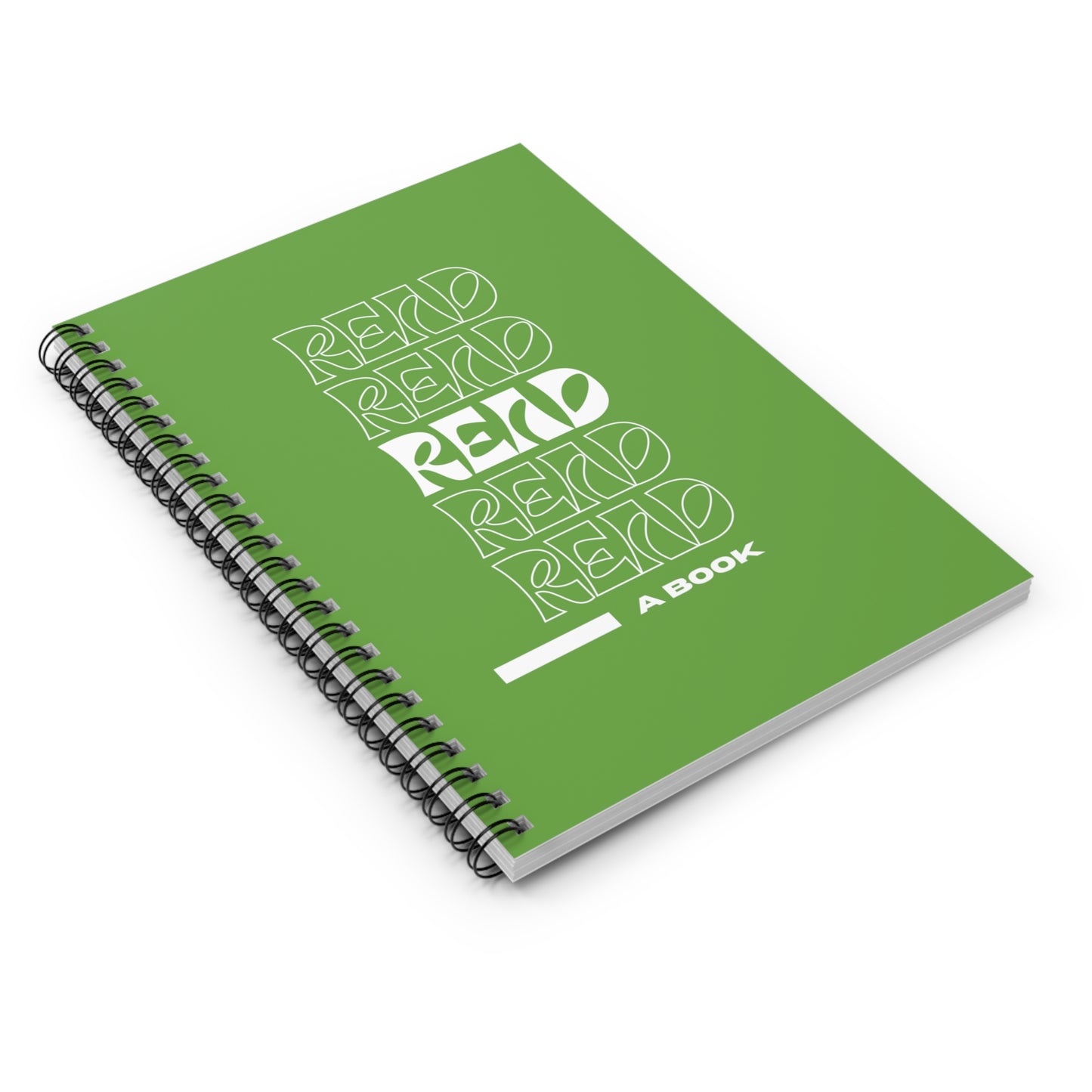 Green READ Spiral Notebook - Ruled Line
