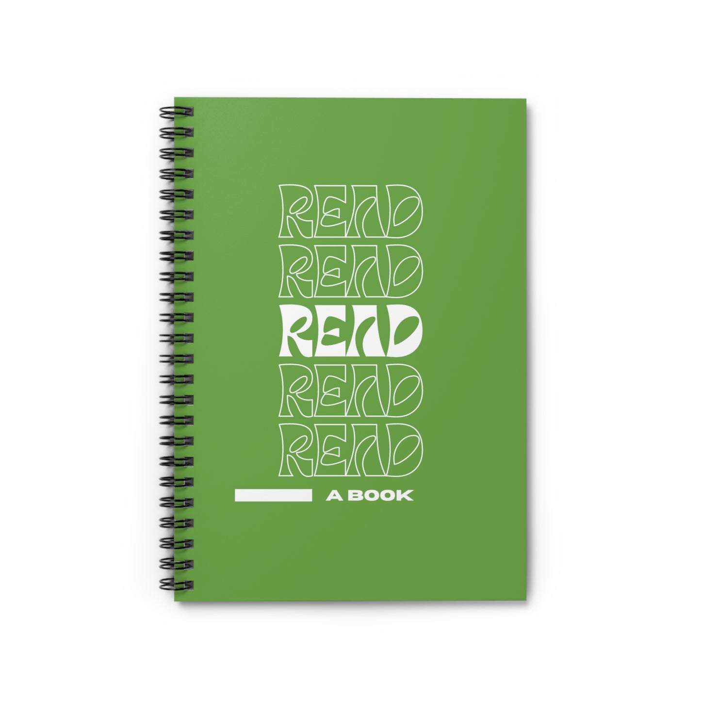 Green READ Spiral Notebook - Ruled Line