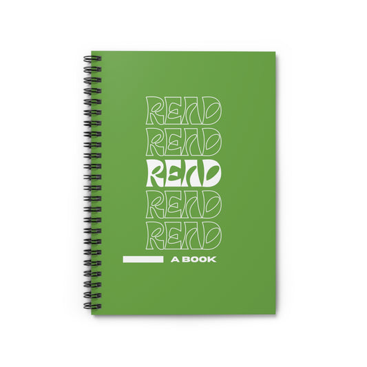 Green READ Spiral Notebook - Ruled Line
