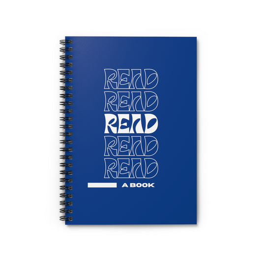 Blue READ Spiral Notebook - Ruled Line