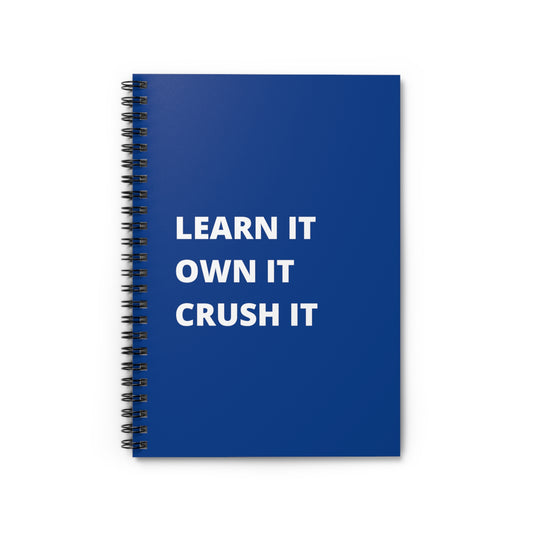 Blue Learn It Spiral Notebook - Ruled Line