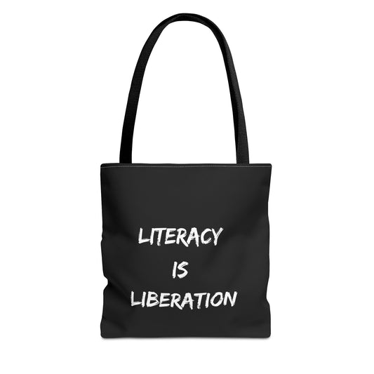 Black Literacy Tote Bag
