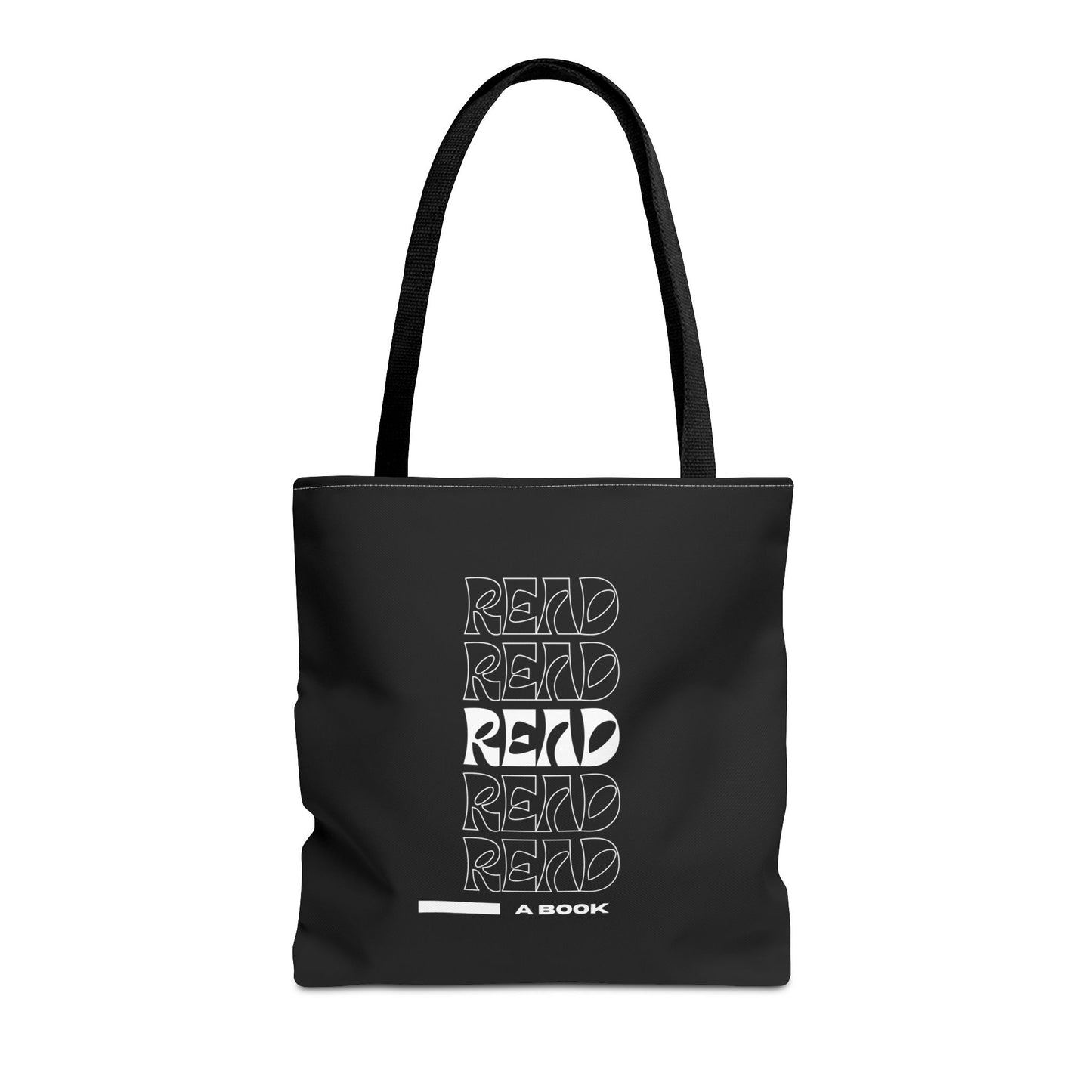 Black Read A Book Tote Bag