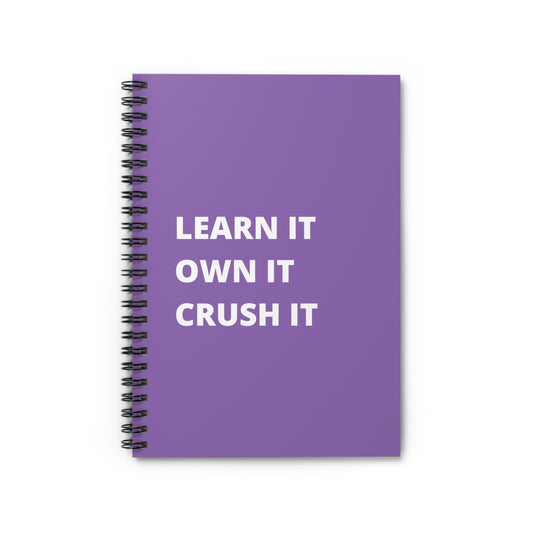 Light Purple Learn It Spiral Notebook - Ruled Line