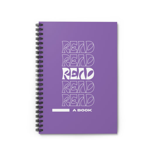 Light Purple READ Spiral Notebook - Ruled Line