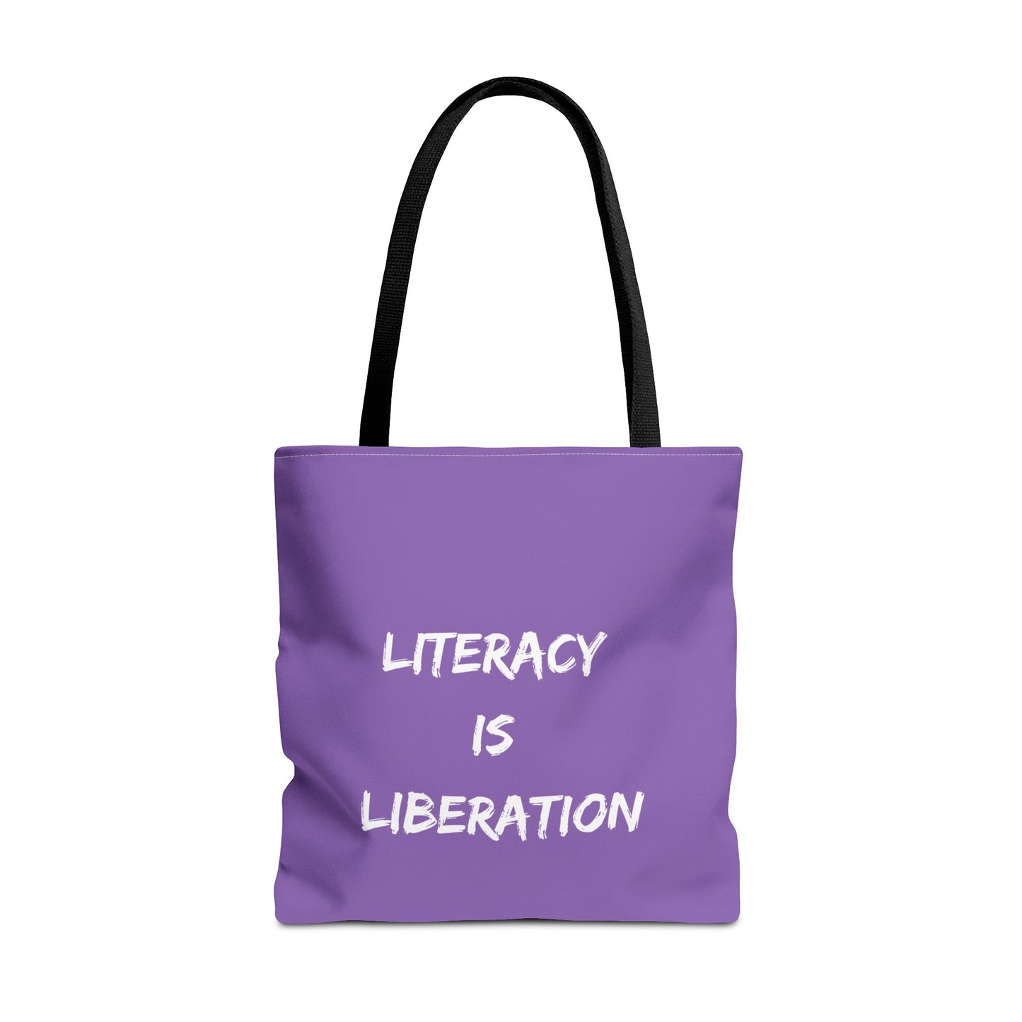 Light Purple Literacy Tote Bag
