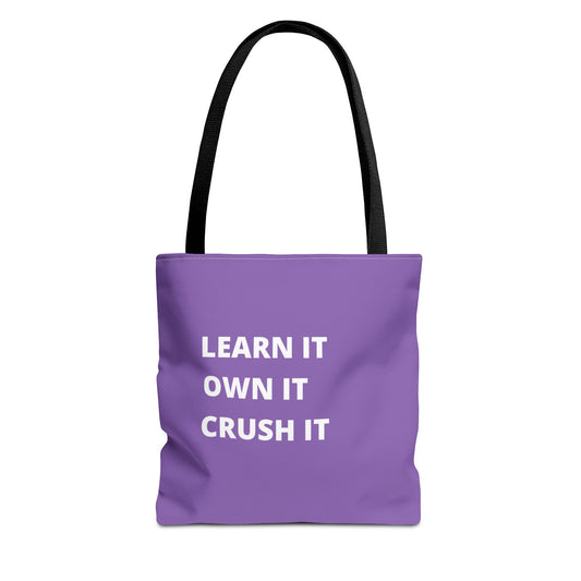 Light Purple Learn It Tote Bag