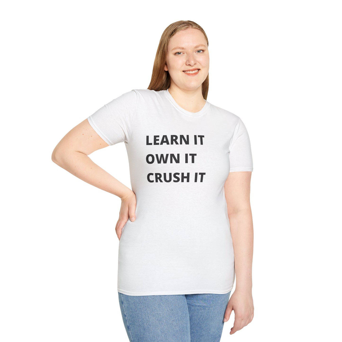 Learn, Own, Crush Unisex Softstyle T-Shirt